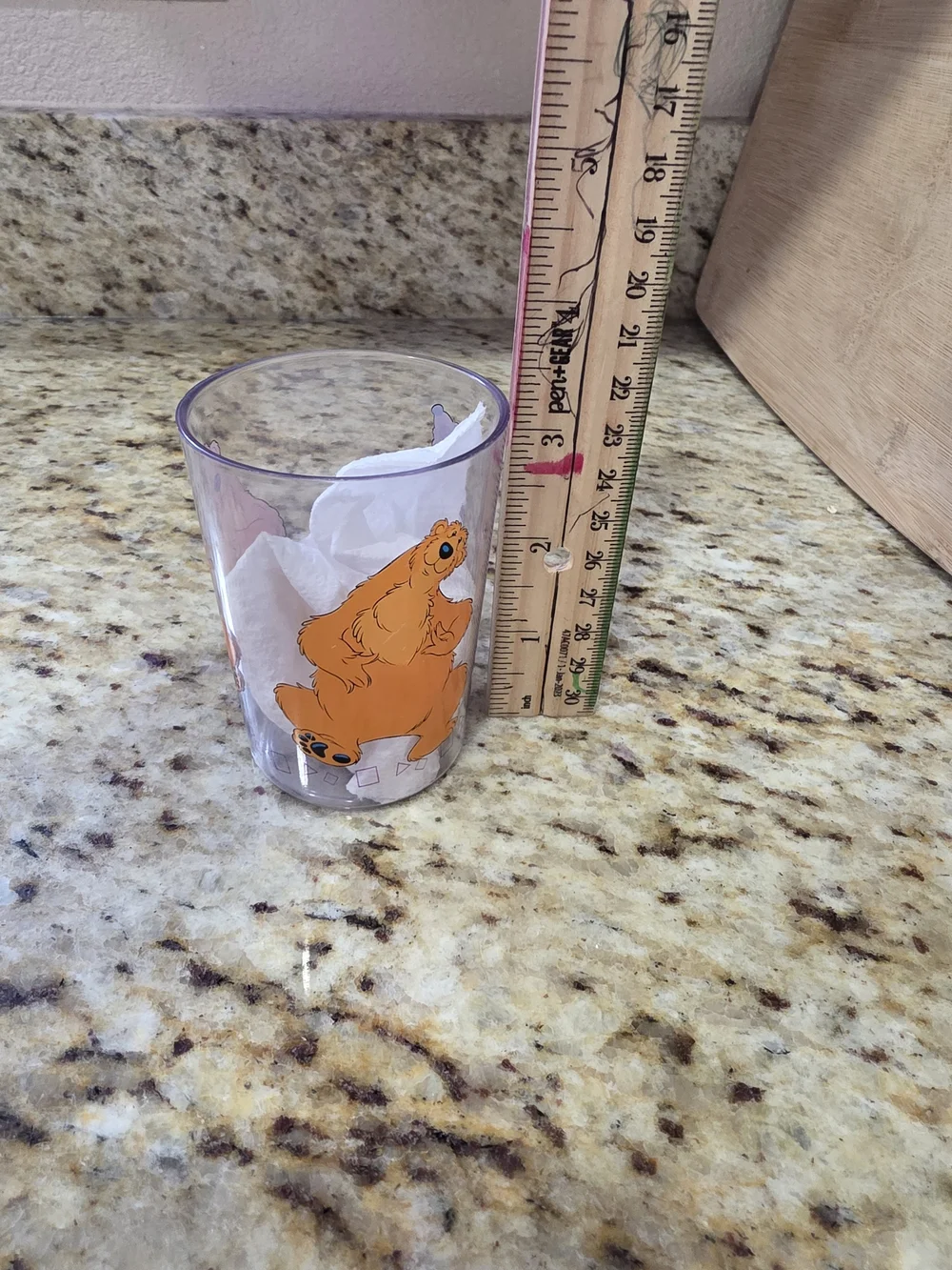 Bear In The Big Blue House Cup Cartoon Bear Acrylic Tumbler in Orange - Picture 4 of 4